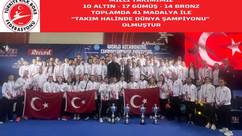 TADER Başkanı Semih Özsu’ dan ‘’DÜNYA KİCKBOKS ŞAMPİYONASINDA’’ Dünya Şampiyonu olan Türkiye Milli T