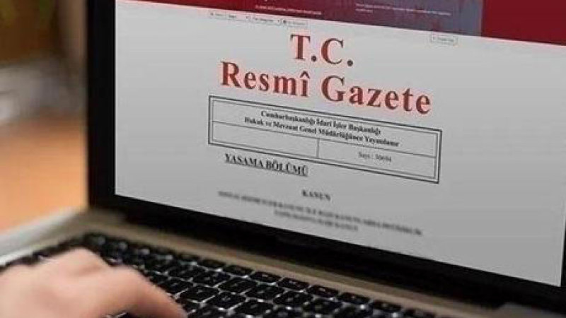 RESMİ GAZETE'DE YAYIMLANDI!