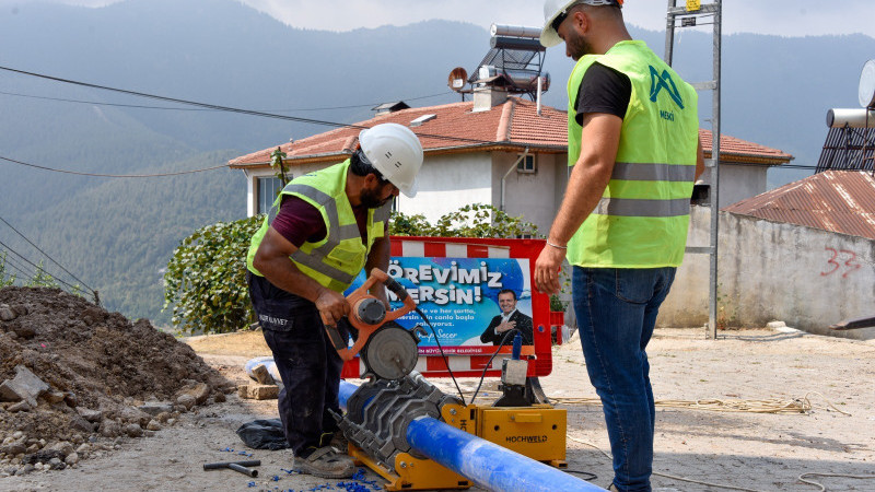MESKİ, DEĞİRMENDERE MAHALLESİ’NİN İÇME SUYU HATTINI YENİLEDİ