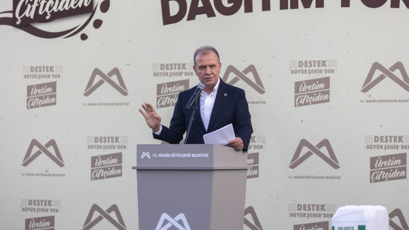 BAŞKAN SEÇER, TARSUS VE ÇAMLIYAYLALI ÜRETİCİLERE YAPILAN TARIMSAL DESTEK TÖRENİ’NE KATILDI
