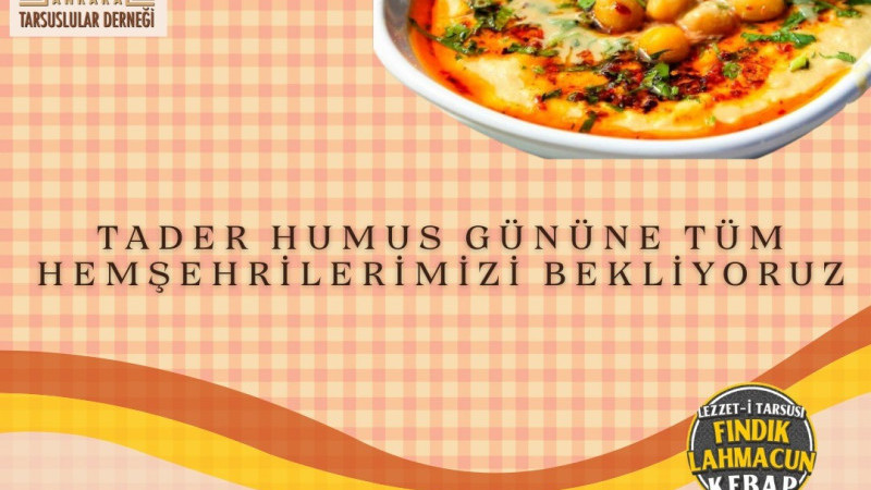TADER’DEN ANKARA’DA “TARSUS HUMUS GÜNÜ” ETKİNLİĞİ