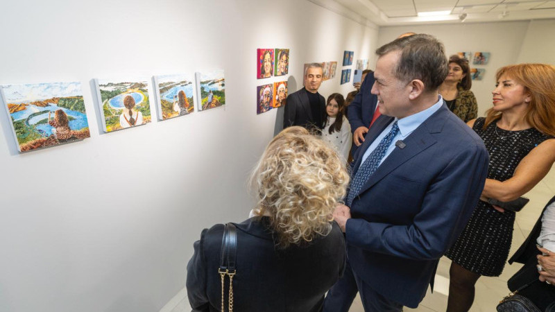 MİNİ PAİNT-4 RESİM SERGİSİ, YENİŞEHİR'DE AÇILDI