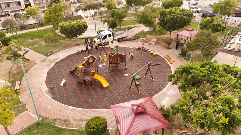 GASPIRALI PARKI’NDA DÖNÜŞÜM SÜRÜYOR