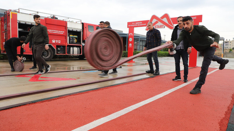 BÜYÜKŞEHİR ATA EĞİTİM MERKEZİ, İTFAİYECİLERİN EĞİTİM ÜSSÜ OLMAYA DEVAM EDİYOR