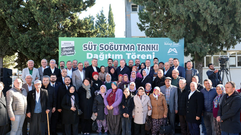 BAŞKAN SEÇER, ‘SÜT SOĞUTMA TANKI DAĞITIM TÖRENİ’NE KATILDI