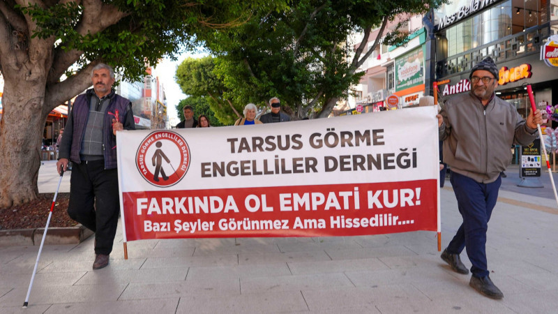 BEYAZ BASTON HAFTASI’NDA TARSUS’TA FARKINDALIK YÜRÜYÜŞÜ DÜZENLENDİ