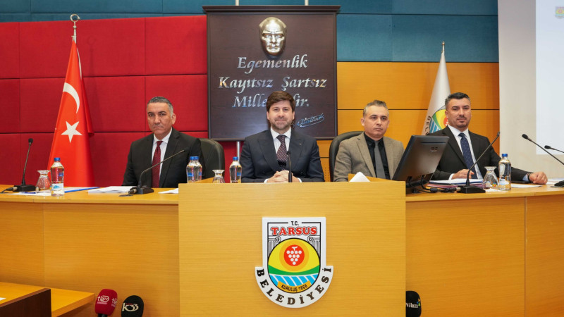 TARSUS BELEDİYE MECLİSİ’NİN OCAK AYI 1. BİRLEŞİMİ GERÇEKLEŞTİRİLDİ
