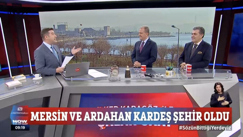 BAŞKAN SEÇER NOW TV’DE ‘İLKER KARAGÖZ’LE ÇALAR SAAT’ PROGRAMININ CANLI YAYIN KONUĞU OLDU