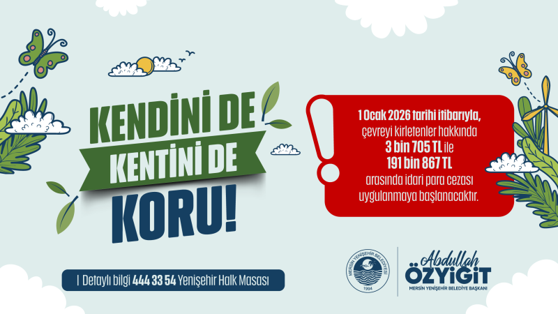 YENİŞEHİR BELEDİYESİNDEN TEMİZLİK HAREKETİ