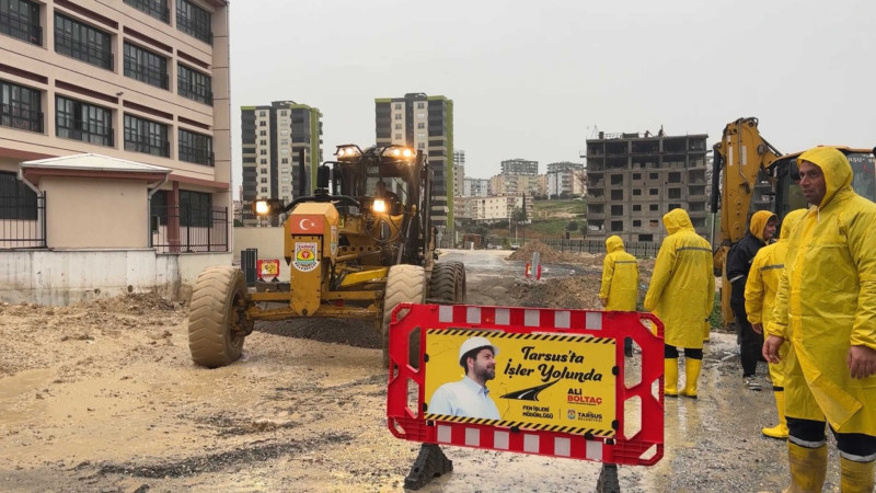 TARSUS BELEDİYESİ’NDEN YAĞIŞLARA KOORDİNELİ MÜDAHALE