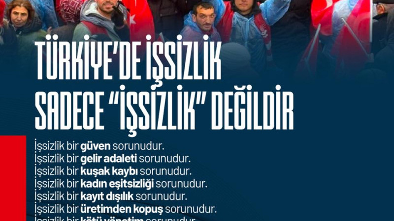 VARAL: “GELİR ADALETİ ÇÖKMÜŞ, İŞSİZLİK DERİNLEŞMİŞTİR”