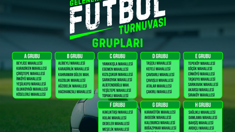 KÖYLER ARASI FUTBOL TURNUVASI’NDA EŞLEŞMELER BELLİ OLDU