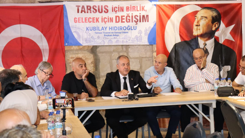 KUBİLAY HIDIROĞLU TARSUS TSO BAŞKANLIĞINA ADAYLIĞINI AÇIKLADI