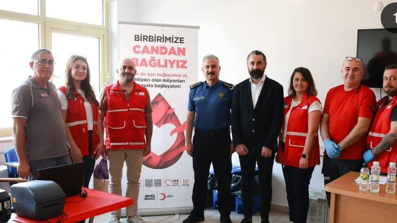 MERSİN İL EMNİYET MÜDÜRLÜĞÜ’NDE KAN BAĞIŞI KAMPANYASI