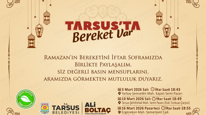 TARSUS BELEDİYESİ RAMAZAN İFTARLARI HAKKINDA BİLGİLENDİRME YAPILDI