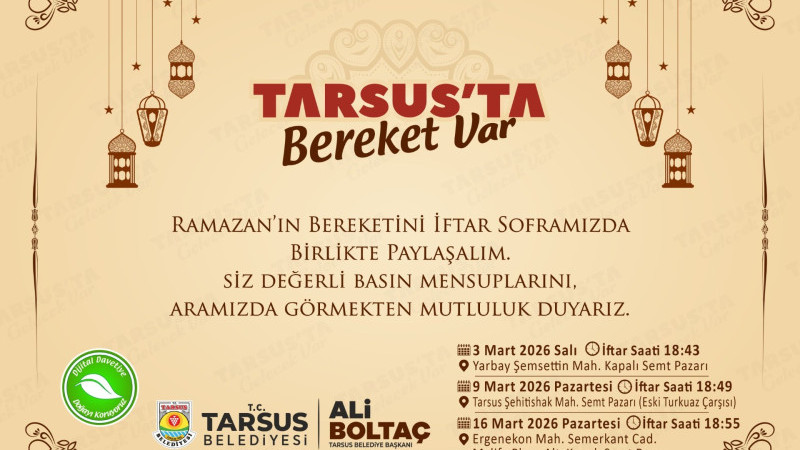 *DÜZELTME* TARSUS BELEDİYESİ RAMAZAN İFTARLARI HAKKINDA