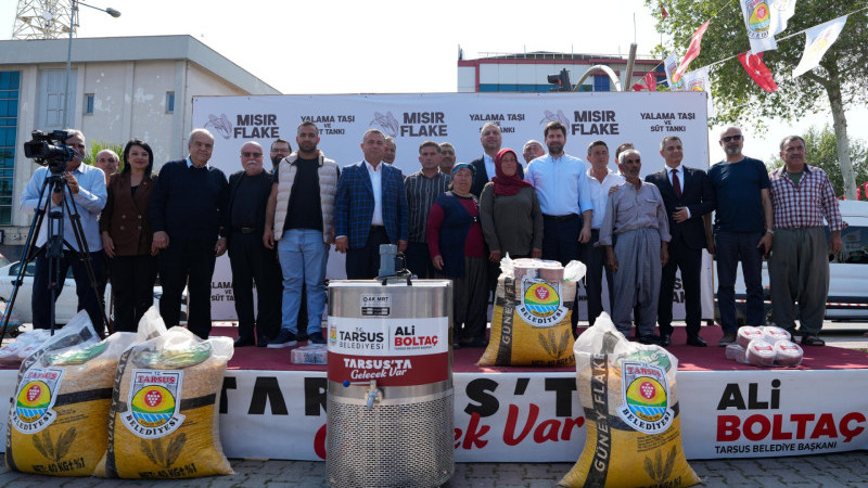 TARSUS BELEDİYESİ’NDEN ÜRETİCİYE GÜÇLÜ DESTEK