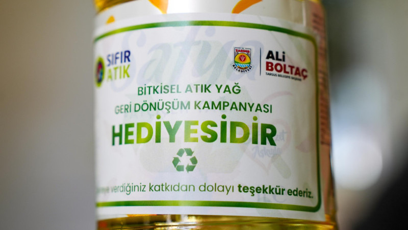 TARSUS’TA BİTKİSEL ATIK YAĞ TOPLAMA SÜRECİ BAŞLADI