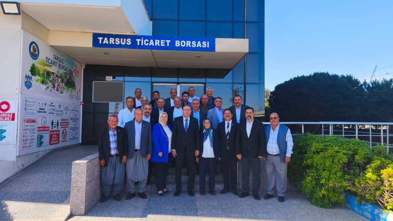 MERSİN TARSUS MUHTARLAR DERNEĞİ’NDEN TARSUS TİCARET BORSASI’NA ZİYARET